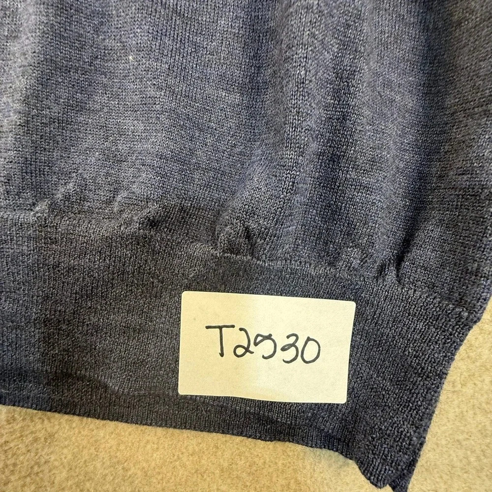 Polo Ralph Lauren Mens XXL Blue Heathered Crewneck Knit Sweater Long Sleeve Pony
